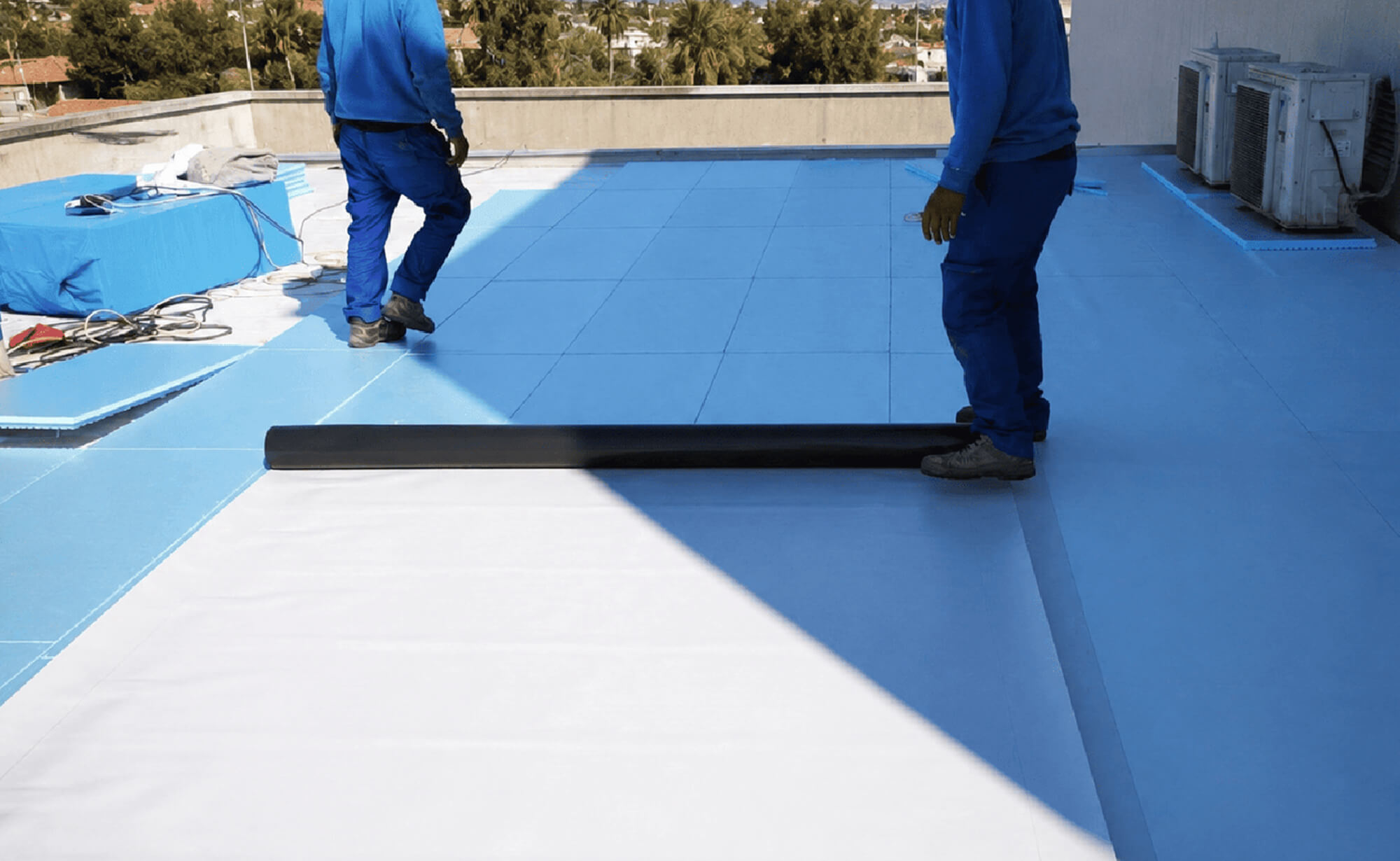 Instalación de sistema impermeable en una terraza o cubierta de Alicante